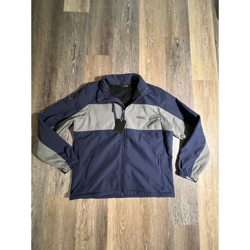 Dunbrooke Softshell Jacket Mens XL Navy Gray New Full Zip‎ Aflac Corporate Coat